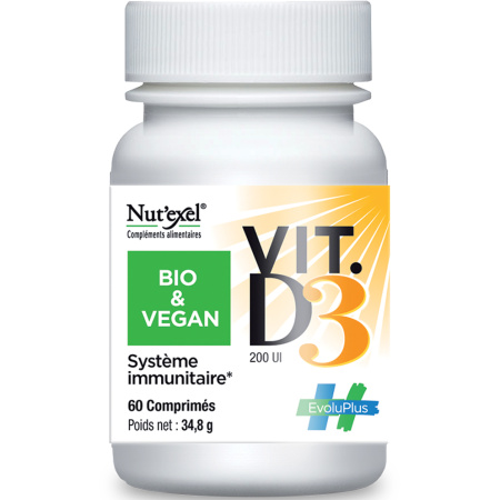 Nut'Exel Vitamine D3 Bio & Vegan 60 Capsules