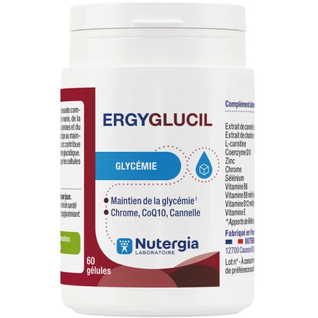 Nutergia Ergyglucil Glycemie Voedingssupplement 60 Capsules