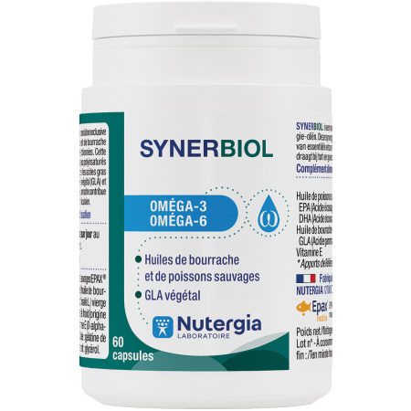 Nutergia Synerbiol Synergie Omega 6 En 3 Voedingssupplement 60 Capsules