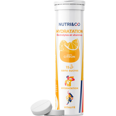 Nutri&Co Electrolytes Citron 15 Comprimés