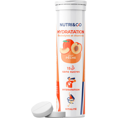 Nutri&Co Elektrolyten Perzik 15 Tabletten