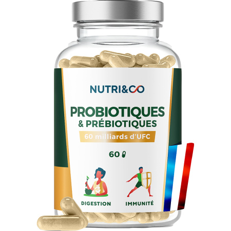 Nutri&Co Probiotica & Prebiotica Vegan Darmflora 60 Capsules