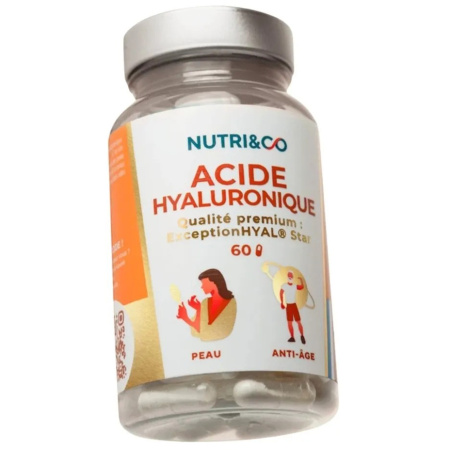 Nutri&Co Hyaluronzuur Premiumkwaliteit ExceptionHyal Star Huid & Anti-Aging 60 Capsules