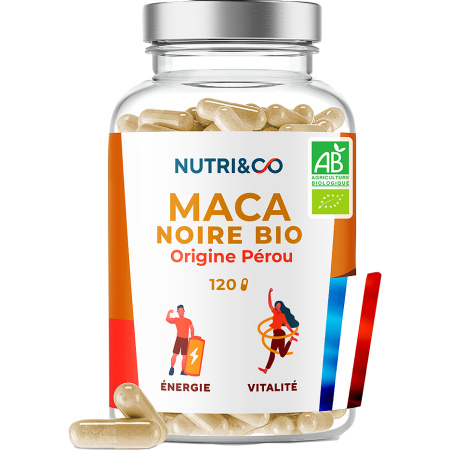 Nutri&Co Zwarte Maca Bio 120 Capsules