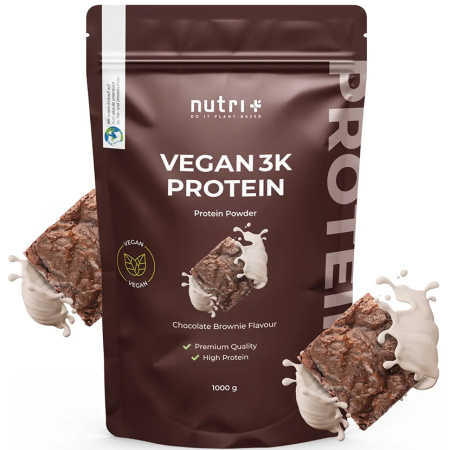 Nutri+ 3K Proteïnepoeder Chocolate Brownie 1000g