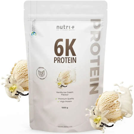 Nutri+ 6K Proteïnepoeder Vanille-IJs 1000g