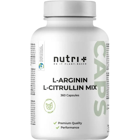 Nutri+ L-Arginine L-Citrulline Mix 360 Capsules