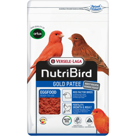 Nutribird Gold Patee Vogels Rode Factor 10kg