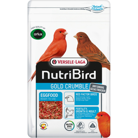Nutribird Gold Crumble Rode Factor Vogels 1kg