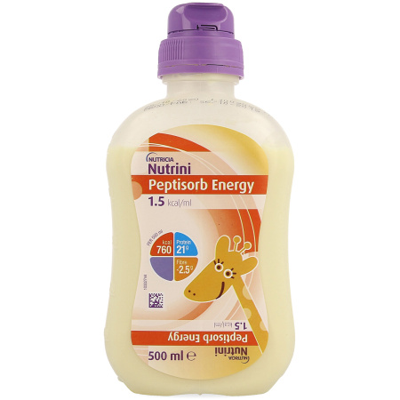Nutricia Nutrini Peptisorb Energy Volledige Sondevoeding Fles 500ml