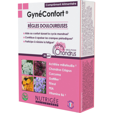 Nutrigée Gynéconfort Pijnlijke Menstruatie 30 Capsules