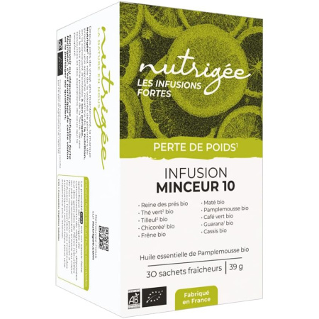 Nutrigée Les Infusions Fortes Bio Afslankinfusie 10 Planten Vetverbranding En Drainage 30 Zakjes