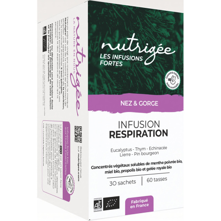 Nutrigée Les Infusions Fortes Bio Neus - Keel Luchtweginfusie 30 Zakjes