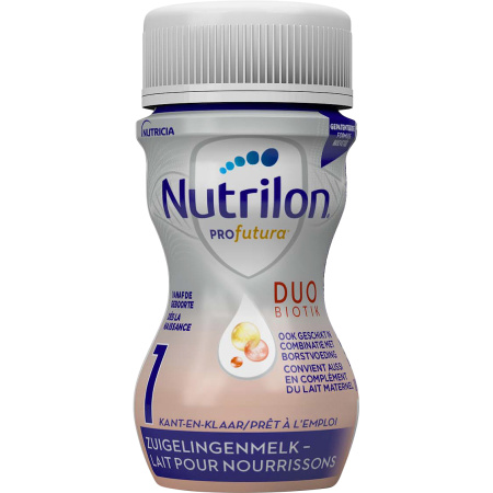 Nutrilon Profutura 1 Duobiotik Zuigelingenmelk Baby 0-6 Maanden Vloeibare Babymelk Mini Fles 70ml