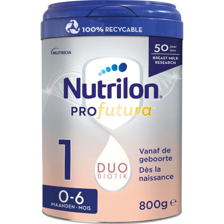 Nutrilon Profutura 1 Duobiotik Zuigelingenmelk Baby 0-6 Maanden Melkpoeder Bilk 800g