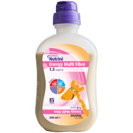 Nutricia Nutrini Energy Multi Fibre Volledige Sondevoeding Fles 500ml