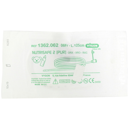Nutrisafe 2 PVC Enterale Voedingssonde 6Fr 125cm Stuk 1 (362062)