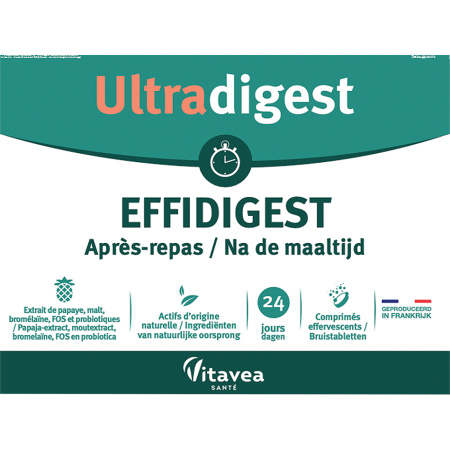 Nutrisanté Ultradigest Effidigest Na Maaltijd 24 Tabletten