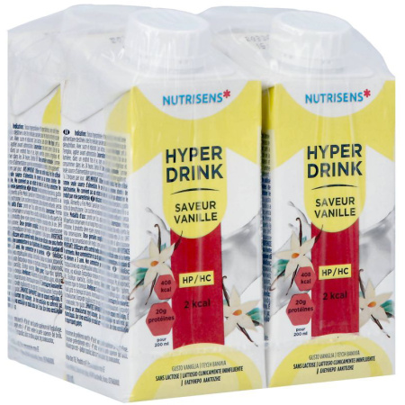 Nutrisens Hyperdrink 2kcal Vanille 4x200ml