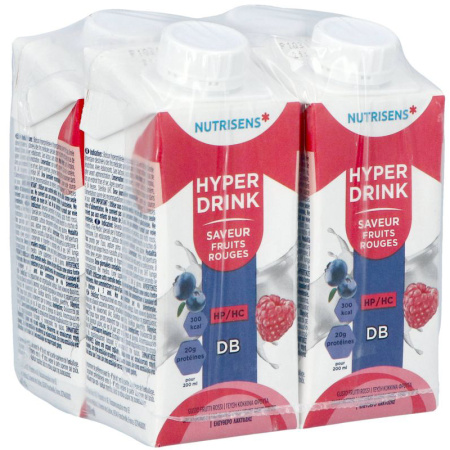 Nutrisens Hyperdrink DB Rode Vruchten Smaak 4x200ml