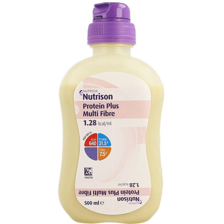 Nutricia Nutrison Eiwit Plus Multi Fibre Complete Sondevoeding Fles 500ml
