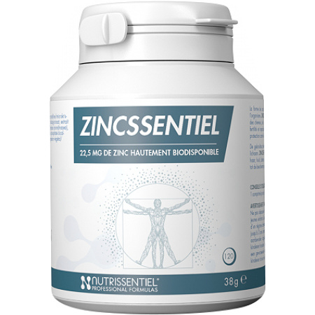 Nutrissentiel Zincssentiel Voedingscomplement Op Basis Van Zink 120 Capsules
