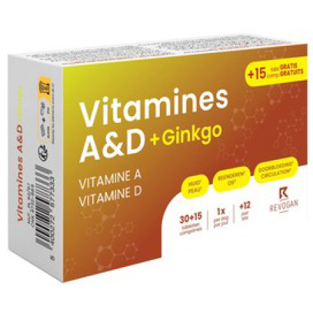 Nutritic Vitaminen A&D + Ginkgo 30 Tabletten + 15 Tabletten