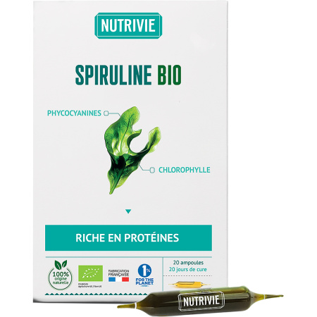 Nutrivie Bio Spirulina 20 Ampullen