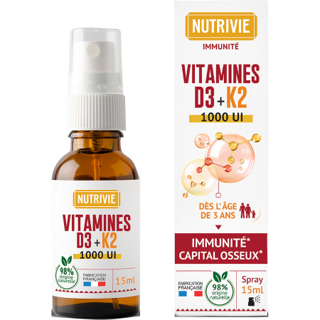 Nutrivie Vitamine D3/K2 Spray 1000IE 15ml