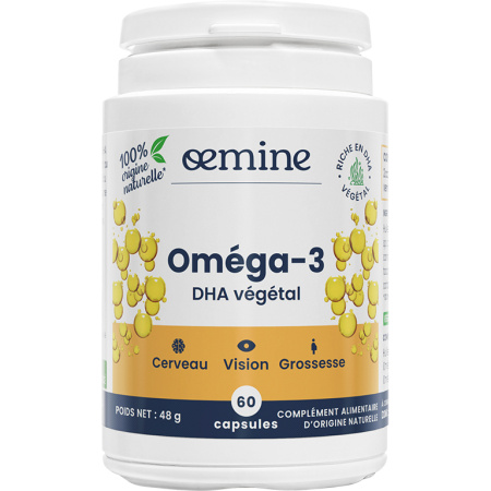 Oemine Omega-3 DHA Plantaardig 60 Capsules