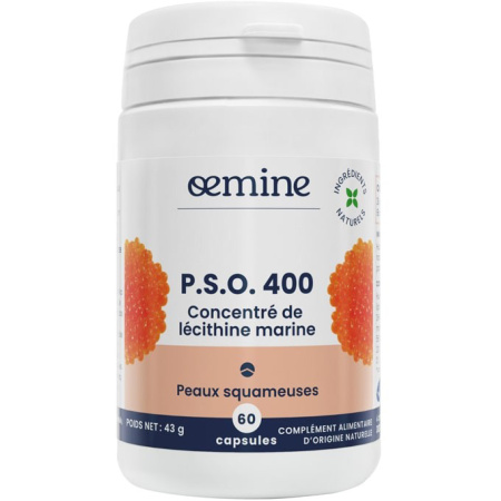 Oemine P.S.O. 400 Lecithineconcentraat Voor Een Schilferige Huid 60 Capsules