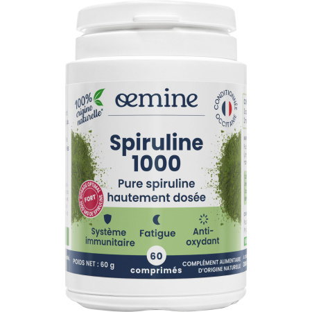 Oemine Spiruline 1000 Pure Bio 60 Tabletten
