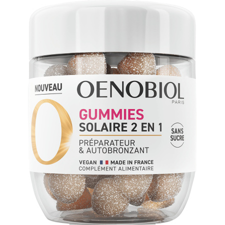 Oenobiol Gummies Solaire 2In1 Preparator En Zelfbruiner 60 Gummies