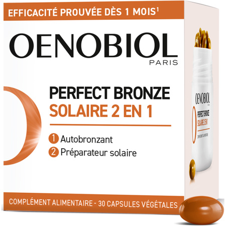 Oenobiol Solaire Perfect Bronze 2 En1 Zelfbruinend & Zonnevoorbereiding 30 capsules
