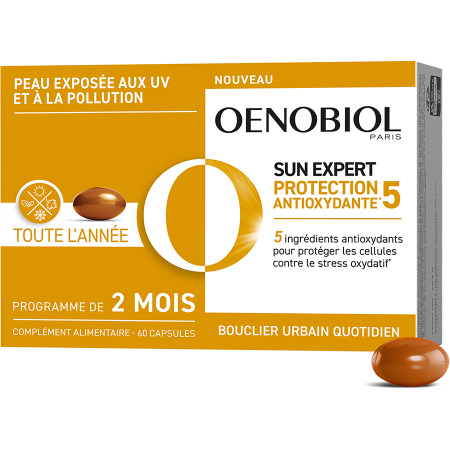 Oenobiol Sun Expert Antioxidatieve Bescherming Voedingssupplement 60 Capsules