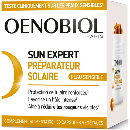 Oenobiol Sun Expert Voedingssupplement Voor Gevoelige Huid 30 Capsules