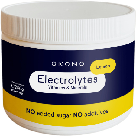 Okono Elektrolyten Vitaminen & Mineralen Citroen Pot 250g