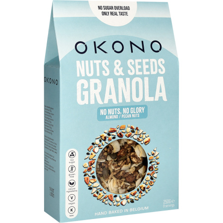 Okono Nuts & Seeds Granola No Nuts No Glory 250g
