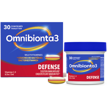 Omnibionta3 Defense Multivitaminen + Bacteriestammen 30 Tabletten