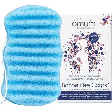 Omum Ma Bonne Fée Konjac Spons Exfoliërende En Regenererende Lichaam 1 Stuk
