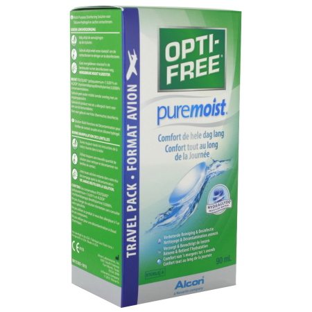 Opti-Free PureMoist Multi-Purpose Disinfecting Solution 1x90ml + Etui