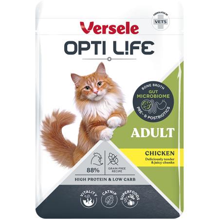 Opti Life Adult Stukjes Kip In Bouillon 85g
