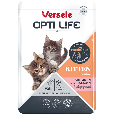 Opti Life Kitten Terrine Met Zalm En Kip 85g