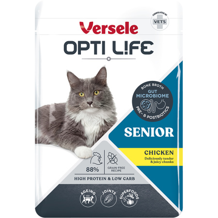 Opti Life Senior Stukjes Kip In Bouillon 85g