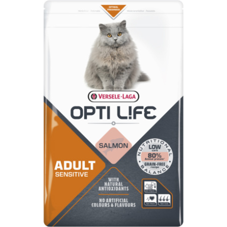 Opti Life Sensitive Sterilised/Light Met Zalm 1kg