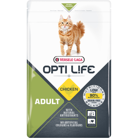 Opti Life Adult Volwassen Katten Kattenvoer Met Kip 1kg