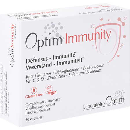 Optim Immuniteit Natuurlijke weerstand Vitamine C & D Zink Selenium Bèta-Glucanen 30 Capsules