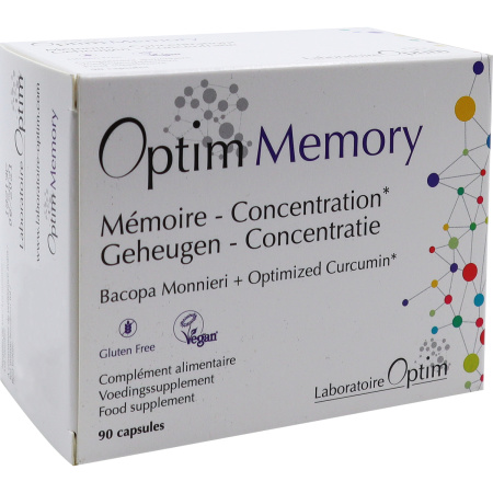 Optim Memory Bacopa Brahmi & Kurkuma Extract Geheugen & Concentratie 90 Capsules