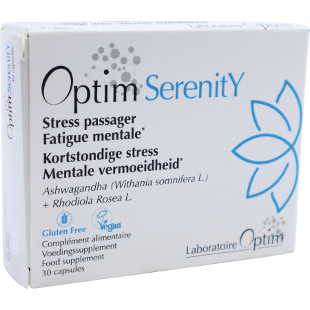 Optim Serenity Ashwagandha & Rhodiola Rosea Kortstondige Stress Of Mentale Vermoeidheid 30 Capsules