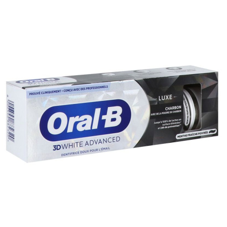 Oral-B 3D White Whitening Therapy Charcoal Tandpasta 75ml